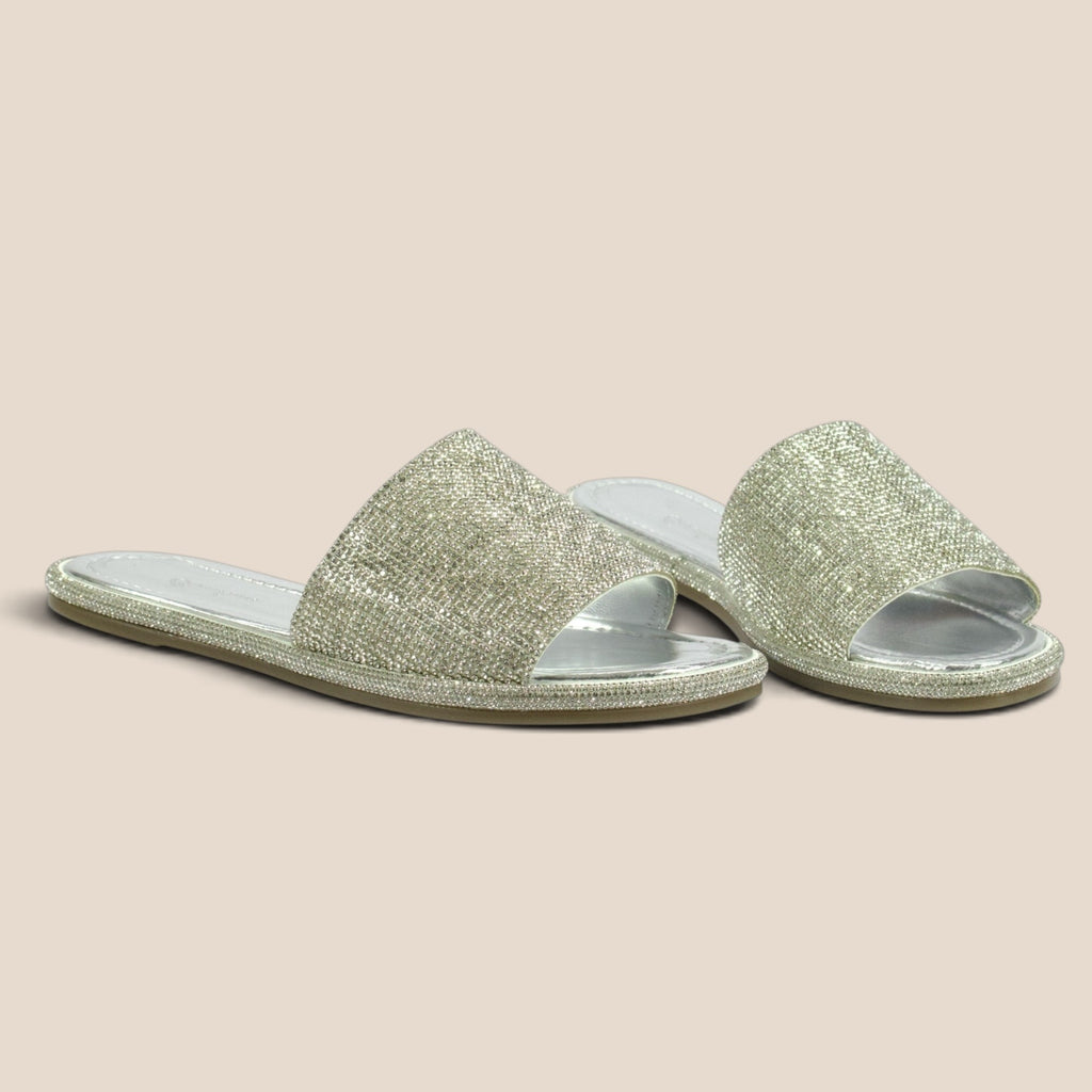 Sandalia para Dama con Aplicación de Pedrería - Modelo 6499