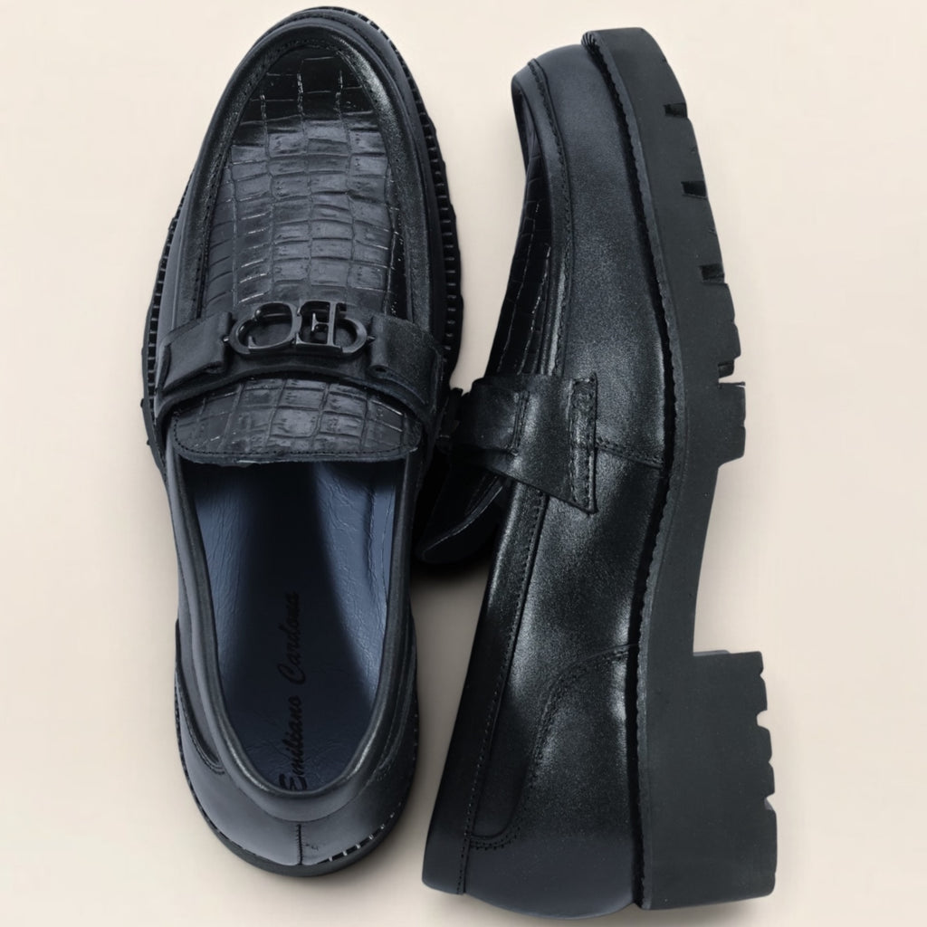 Mocasines Chunky en Piel Genuina de Res para Caballero - Modelo 802 y 806