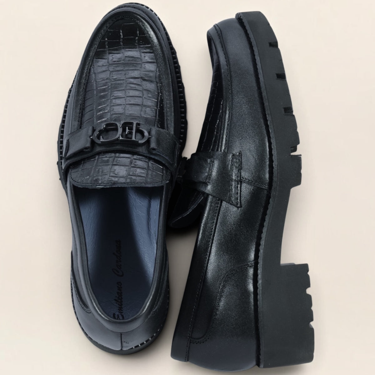 Mocasines Chunky en Piel Genuina de Res para Caballero - Modelo 802 y 806