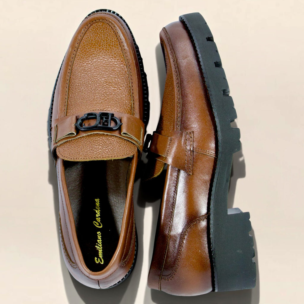 Mocasines Chunky en Piel Genuina de Res para Caballero - Modelo 801 y 805
