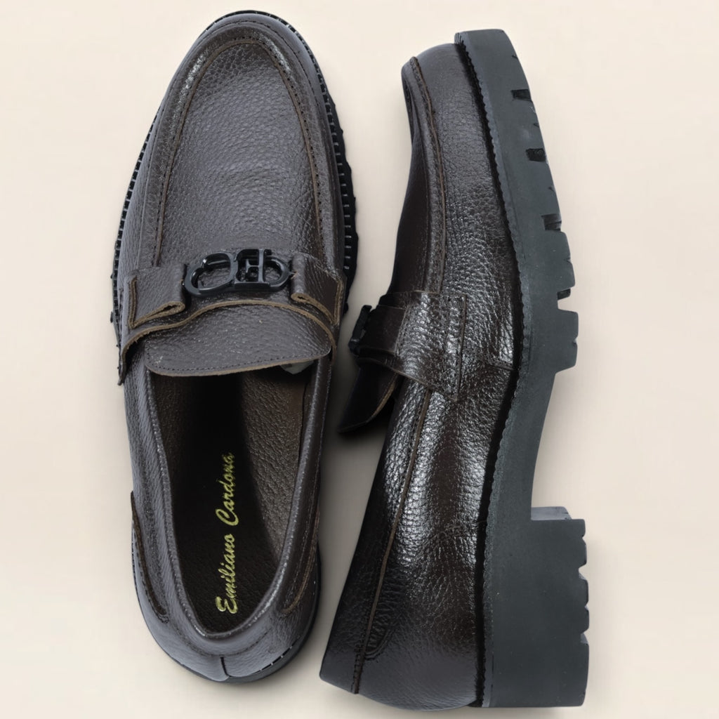 Mocasines Chunky en Piel Genuina de Res para Caballero - Modelo 804 y 808