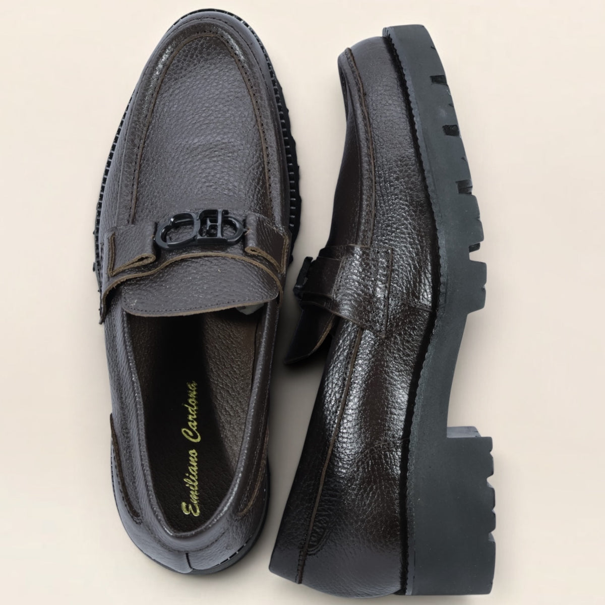 Mocasines Chunky en Piel Genuina de Res para Caballero - Modelo 804 y 808