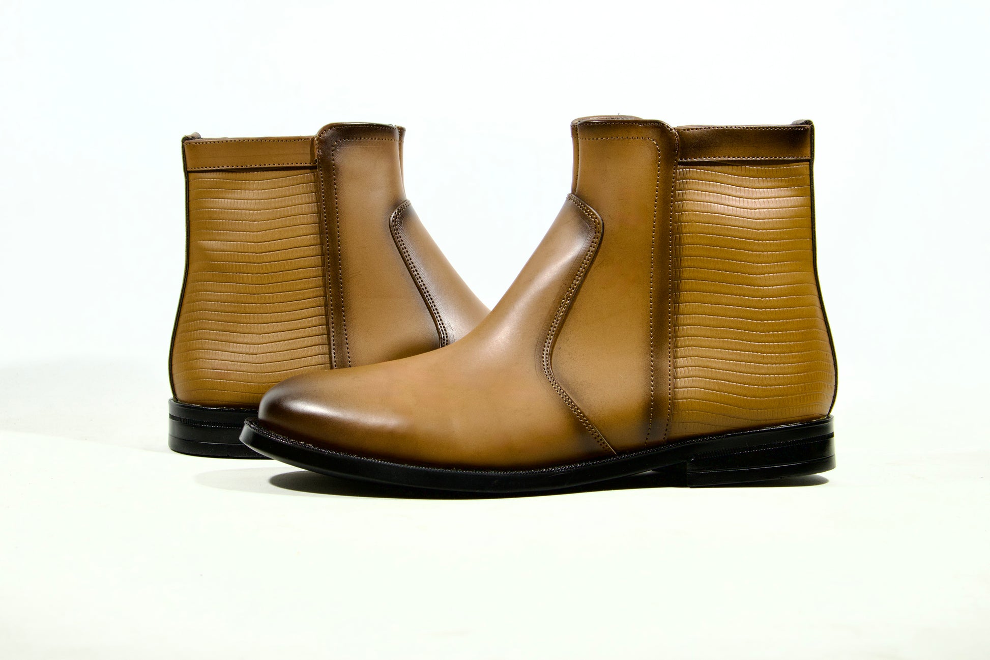 Bucéfalo 112 – Botín de Vestir para Caballero con Acabado Tipo Piel