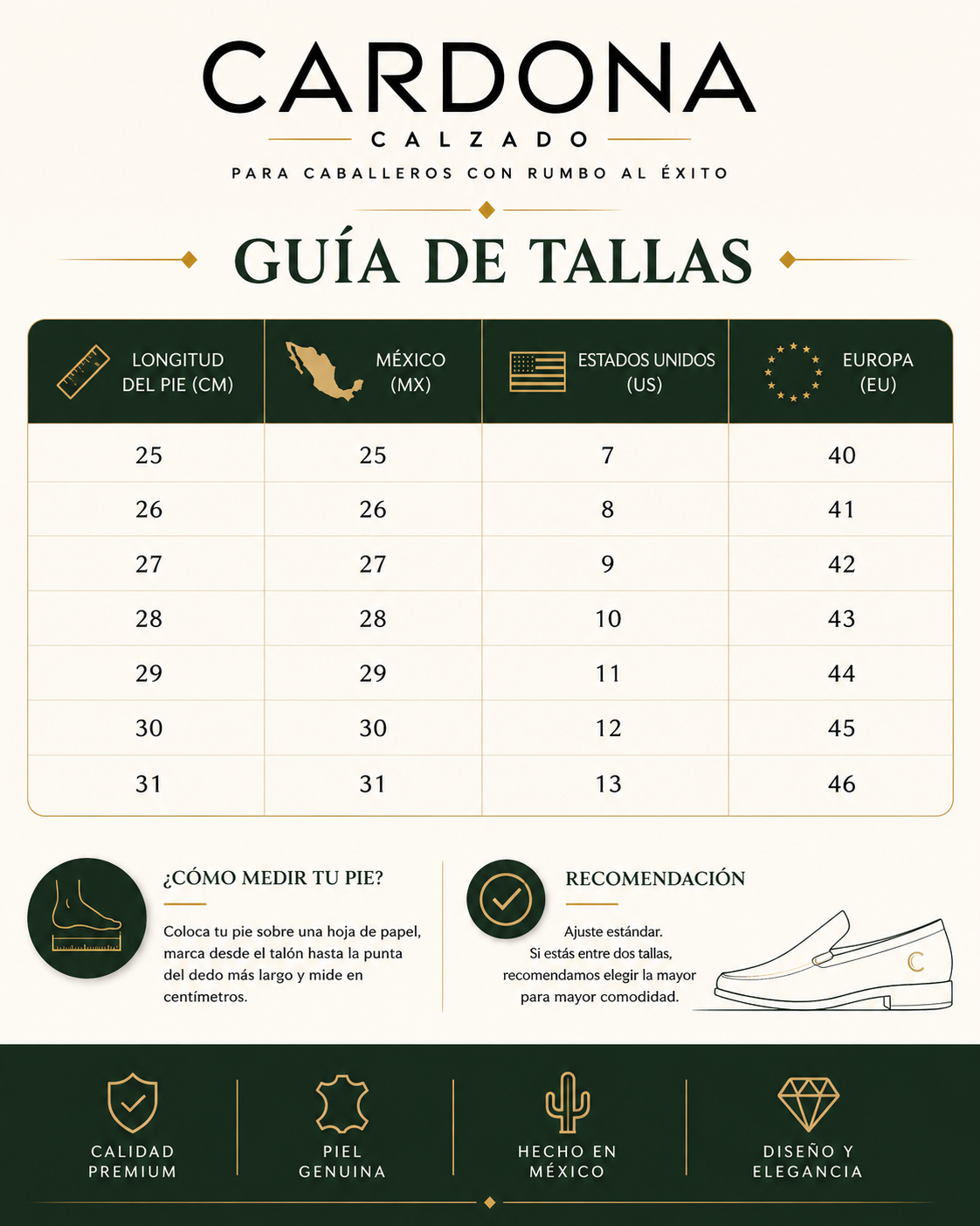 Tenis en Piel Genuina de Res para Caballero - Modelo 307