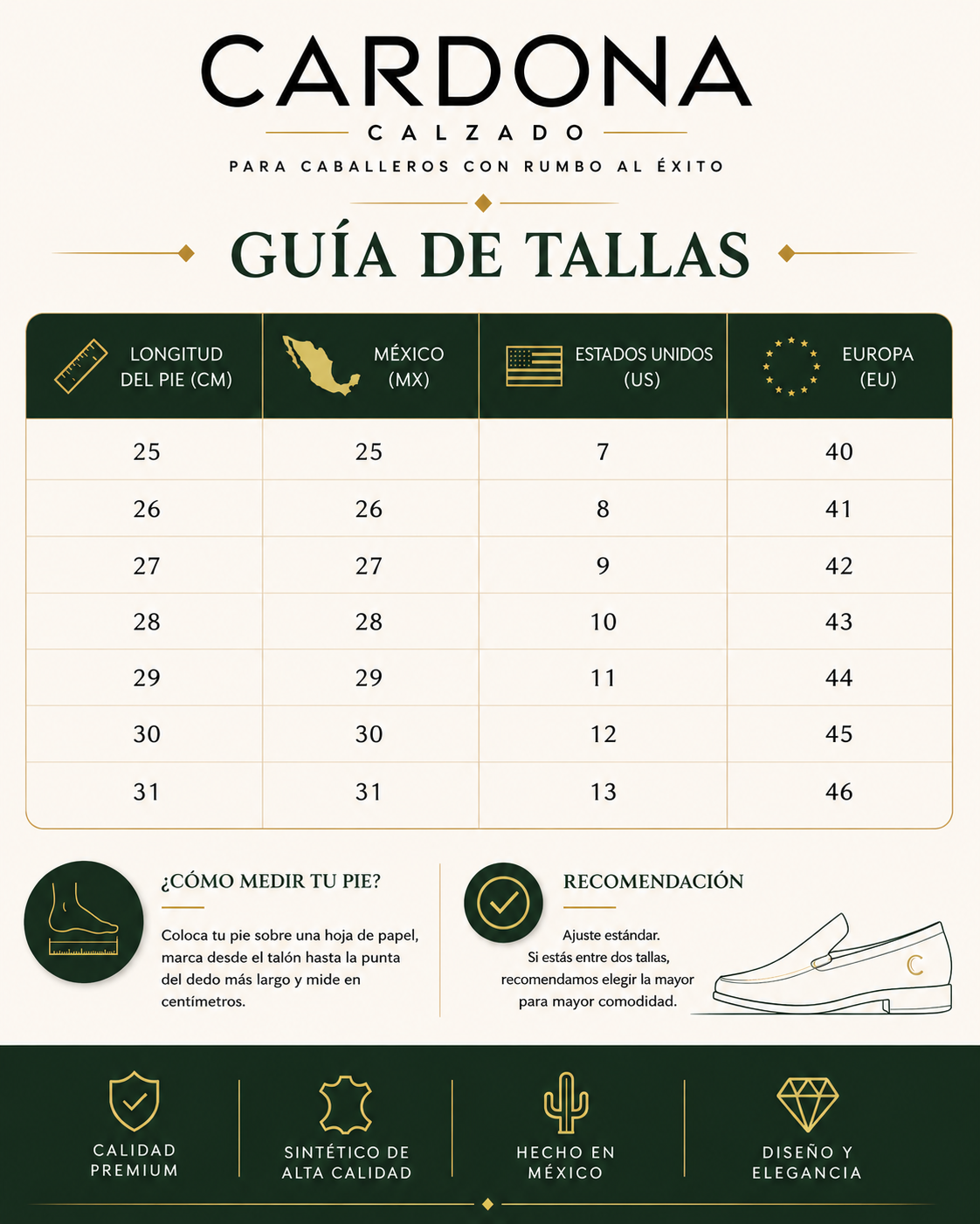 Zapato de Vestir para Caballero - Modelo 101
