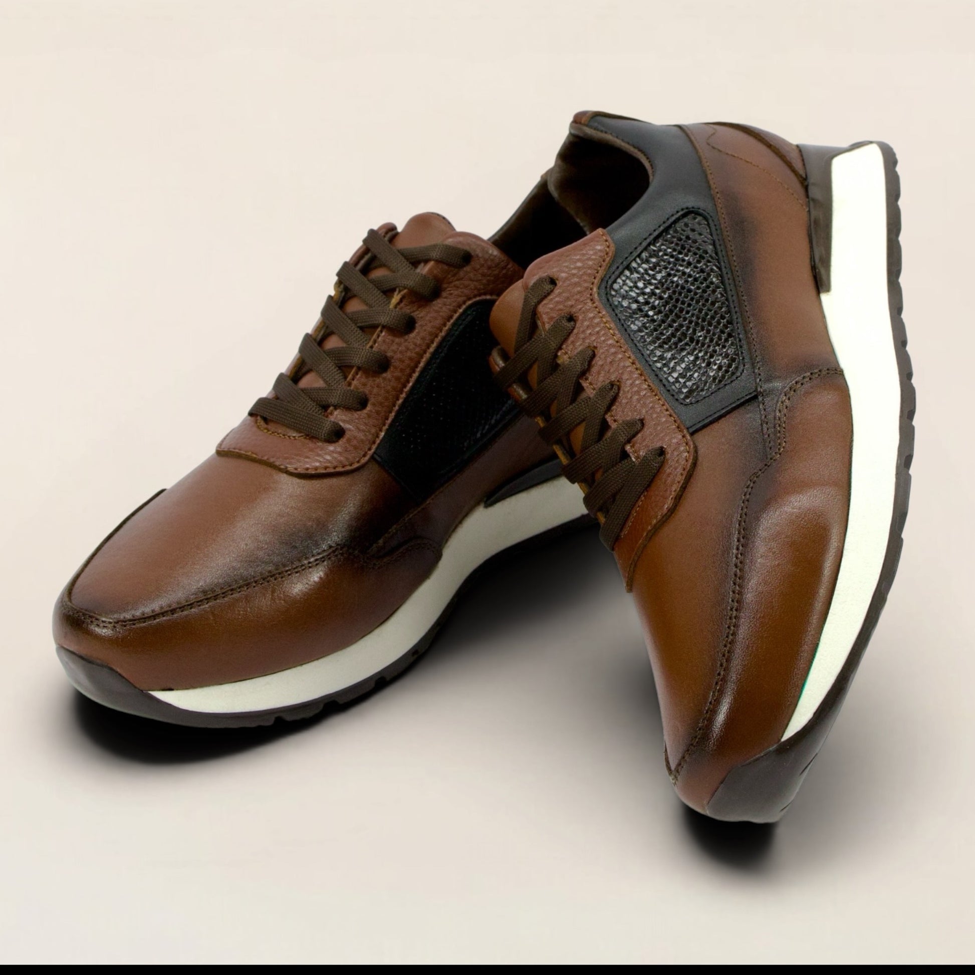 Tenis en Piel Genuina de Res para Caballero - Modelo 306